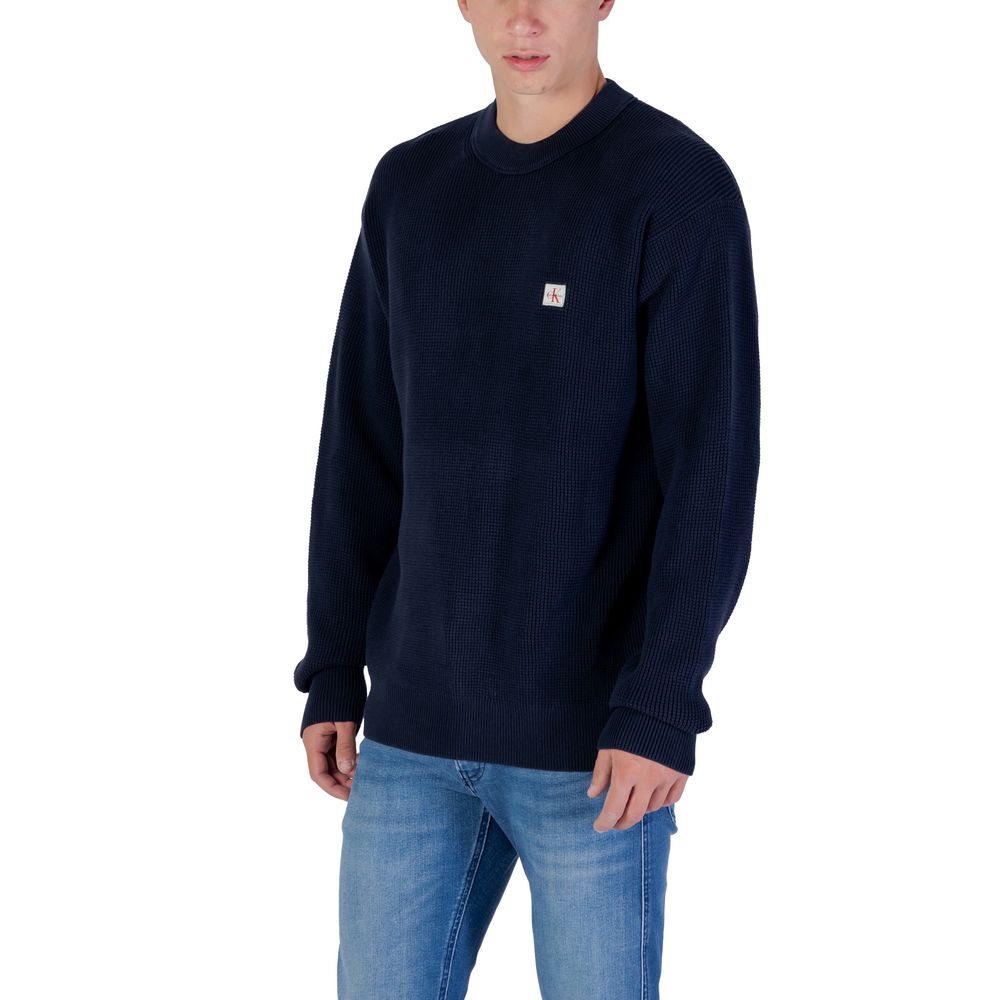 Calvin Klein Jeans Blaues Baumwoll-Sweatshirt