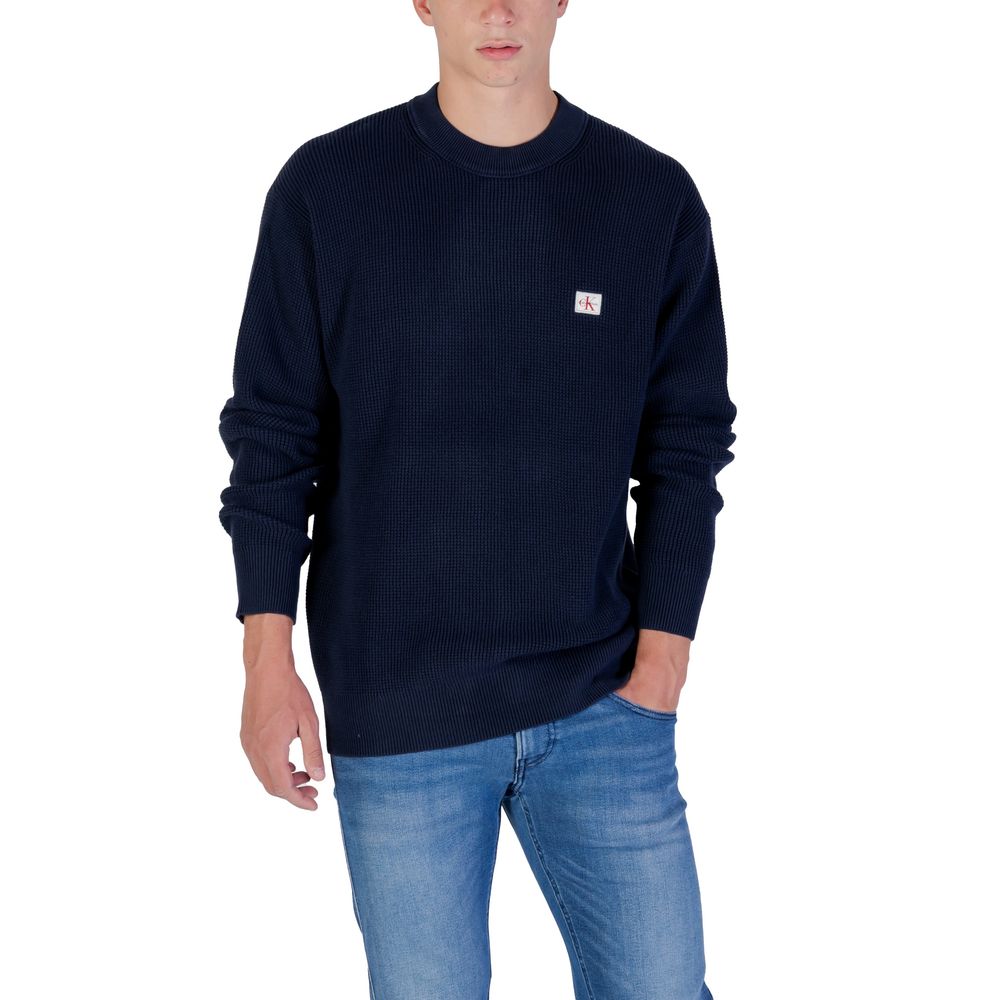 Calvin Klein Jeans Blaues Baumwoll-Sweatshirt