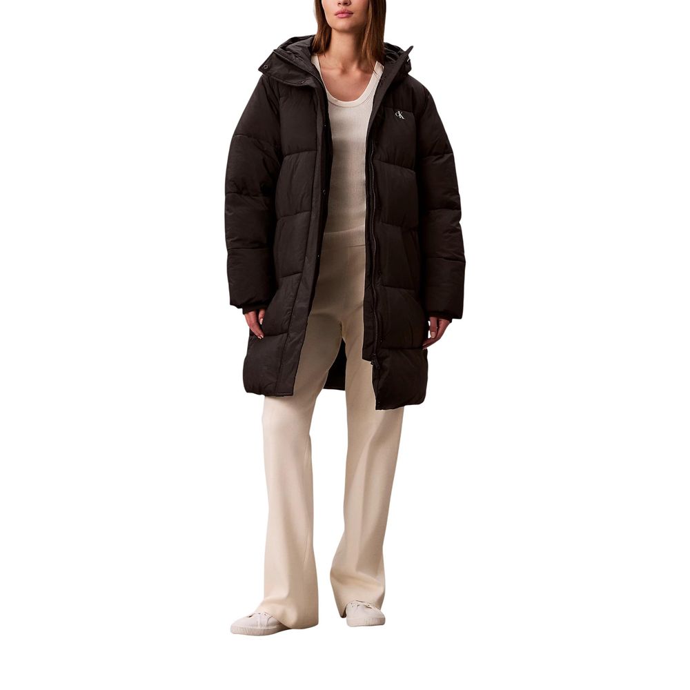 Calvin Klein Jeans Schwarzer Polyamidmantel