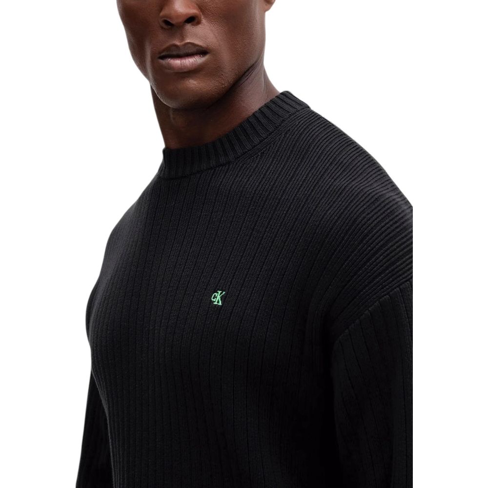 Calvin Klein Jeans Schwarzes Baumwoll-Sweatshirt