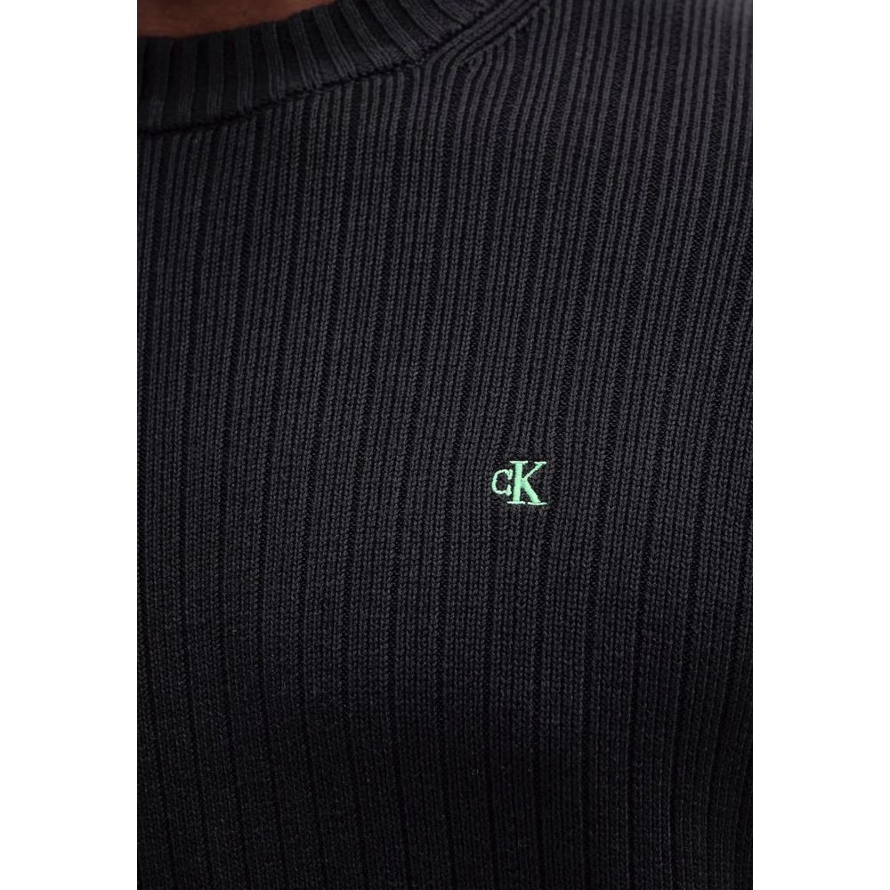 Calvin Klein Jeans Schwarzes Baumwoll-Sweatshirt