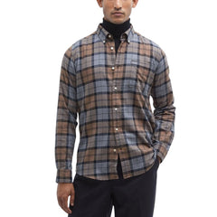 Barbour Hemd aus beiger Baumwolle mit Muster