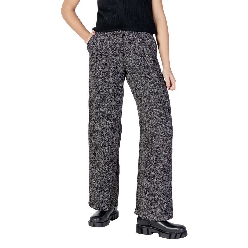 Jacqueline De Yong Schwarze ausgestellte Polyesterhose