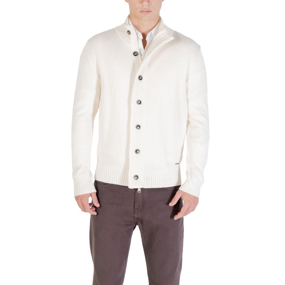 Gianni Lupo Crèmefarbenes Marabou-Sweatshirt