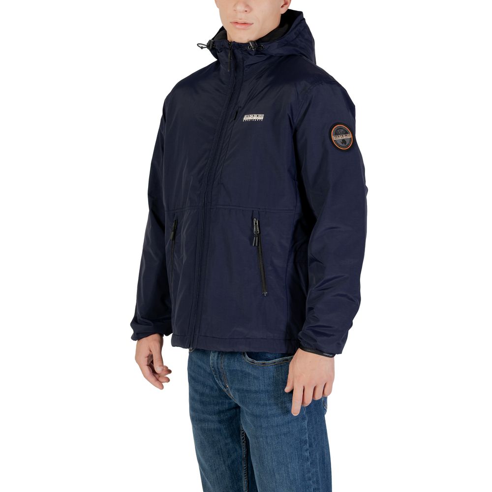 Napapijri Blaue Polyamid-Shell-Jacke