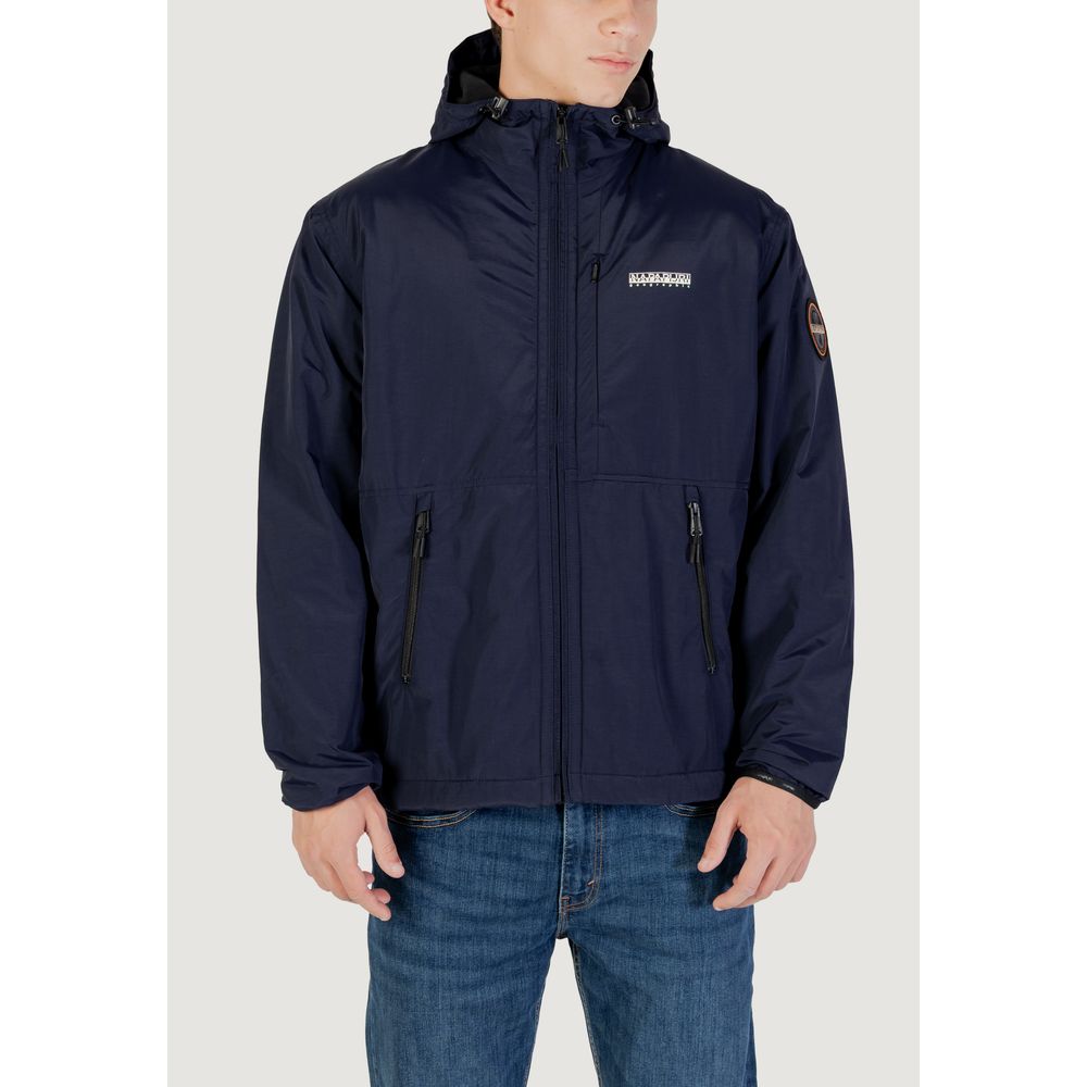 Napapijri Blaue Polyamid-Shell-Jacke