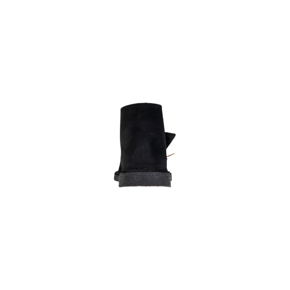 Clarks Zwarte Suède Leren Veterschoenen