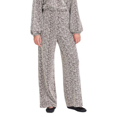 ICHI Bruine Polyester Casual Broek
