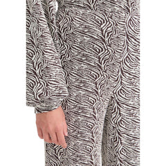 ICHI Bruine Polyester Casual Broek