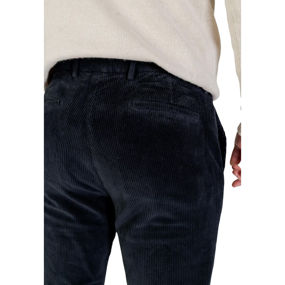 Borghese Blaue Freizeithose aus Baumwolle