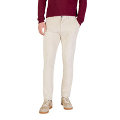 Borghese Beigefarbene Baumwollhose