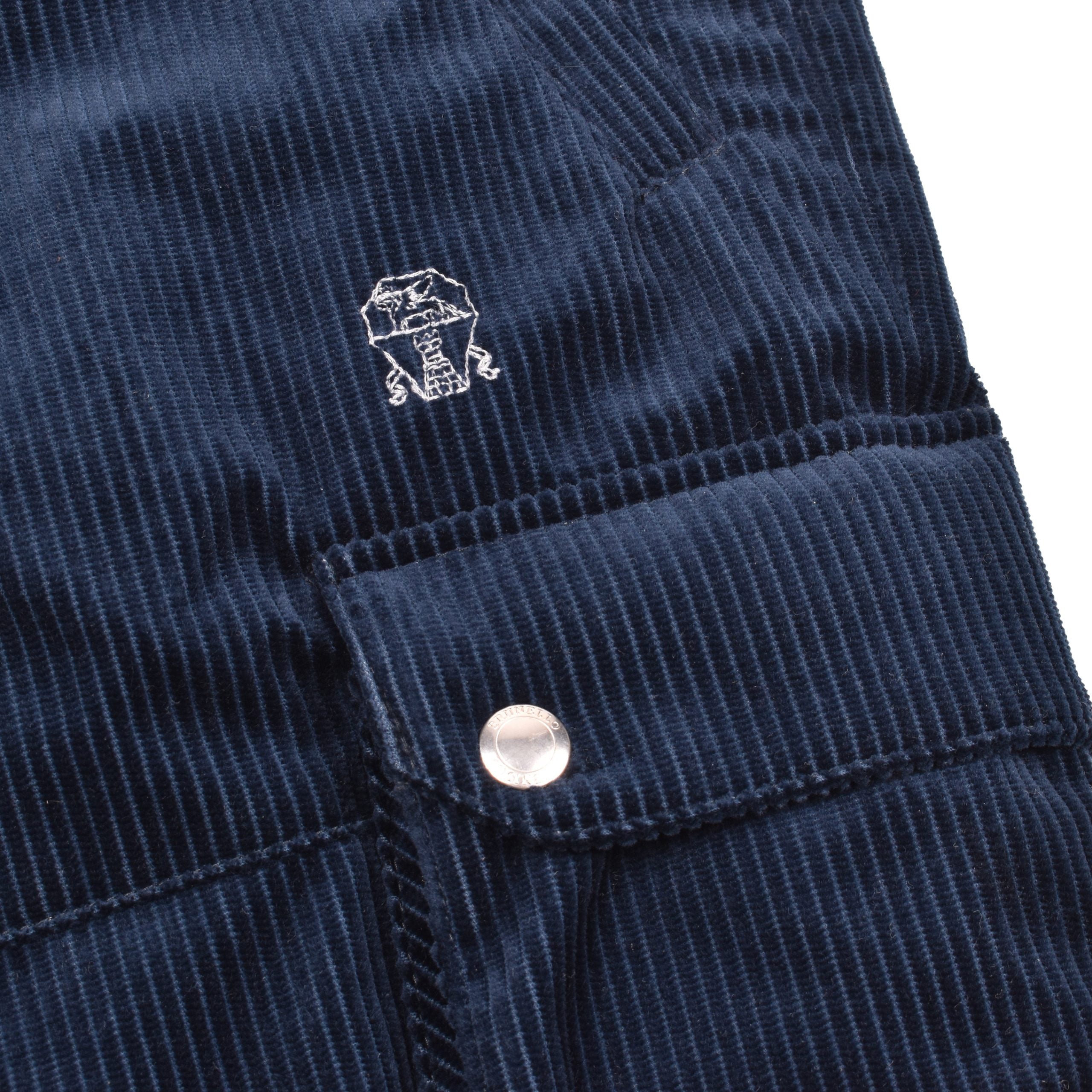 Brunello Cucinelli Marineblaue Jogginghose aus Baumwolle