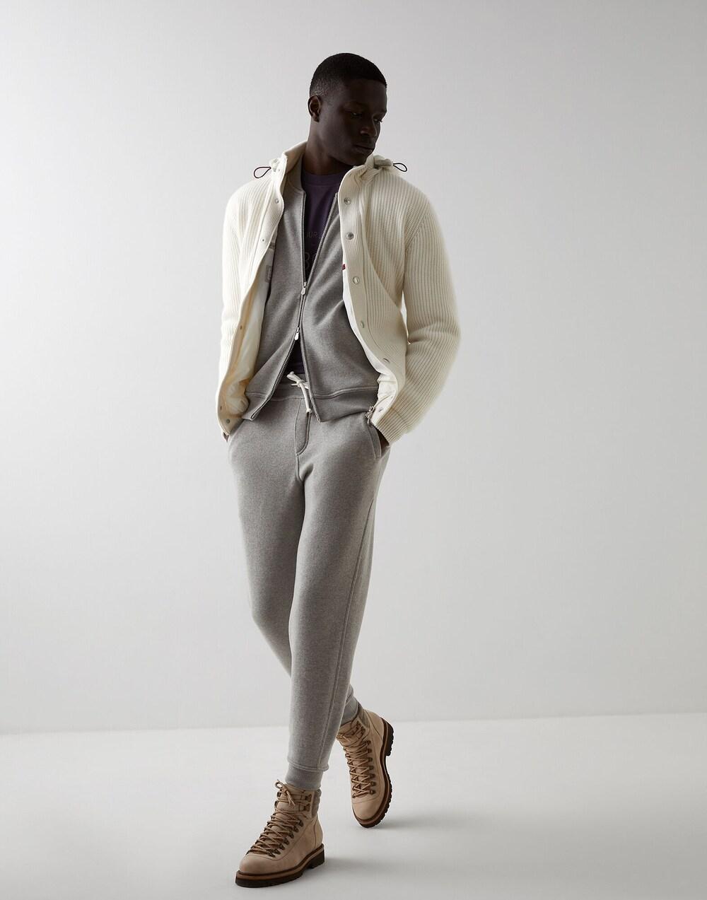 Brunello Cucinelli Bicolor-Woll-Jogginghose (Trainingshose)