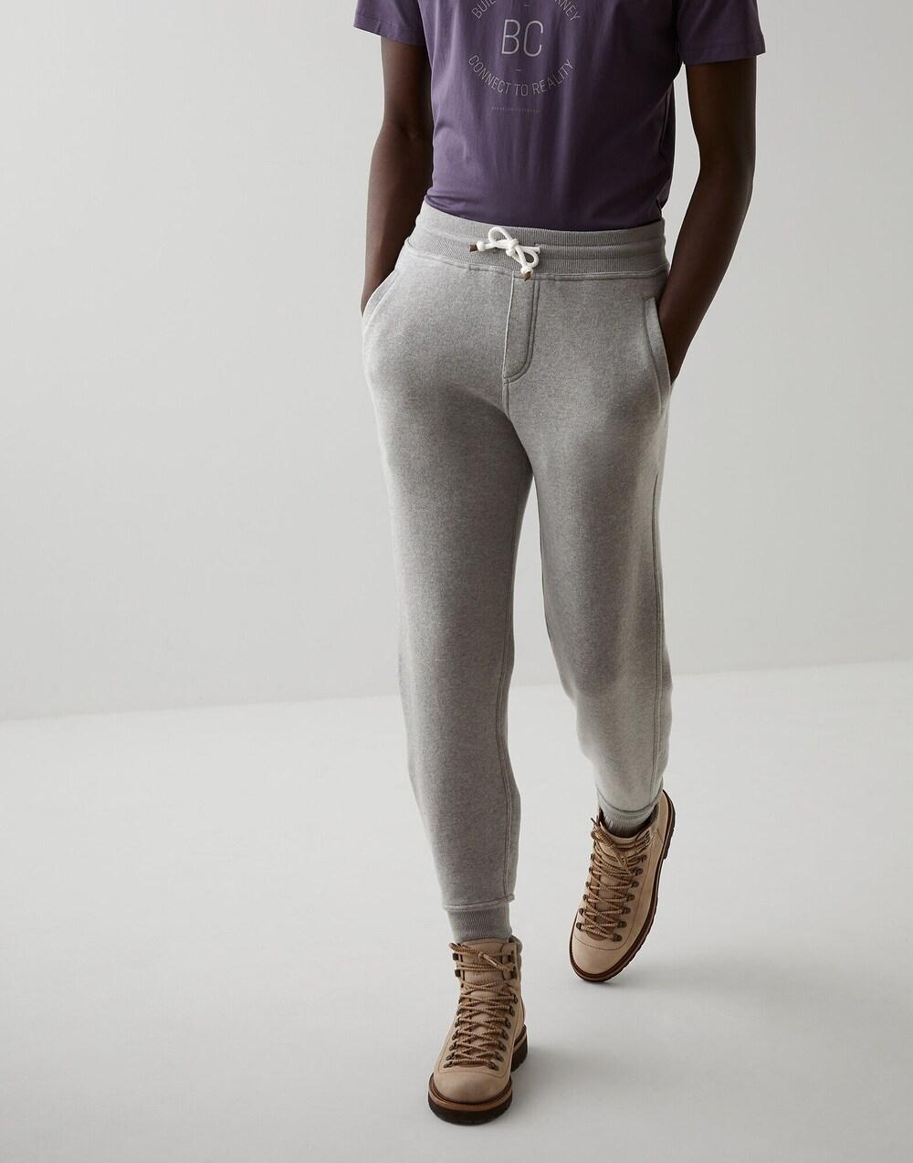 Brunello Cucinelli Bicolor-Woll-Jogginghose (Trainingshose)