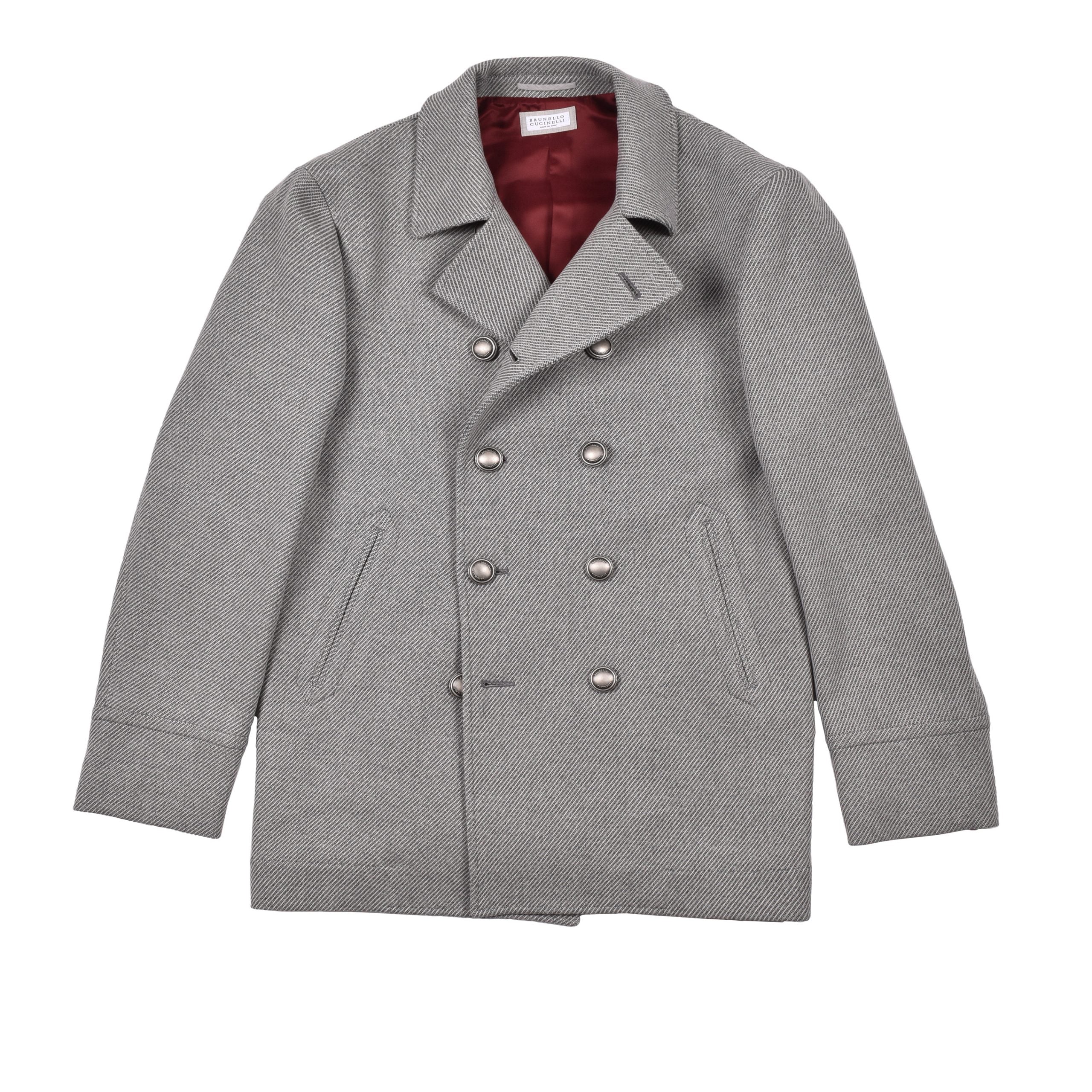 Brunello Cucinelli Grau Wollmantel