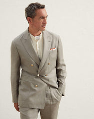 Brunello Cucinelli Green Linen Blazer