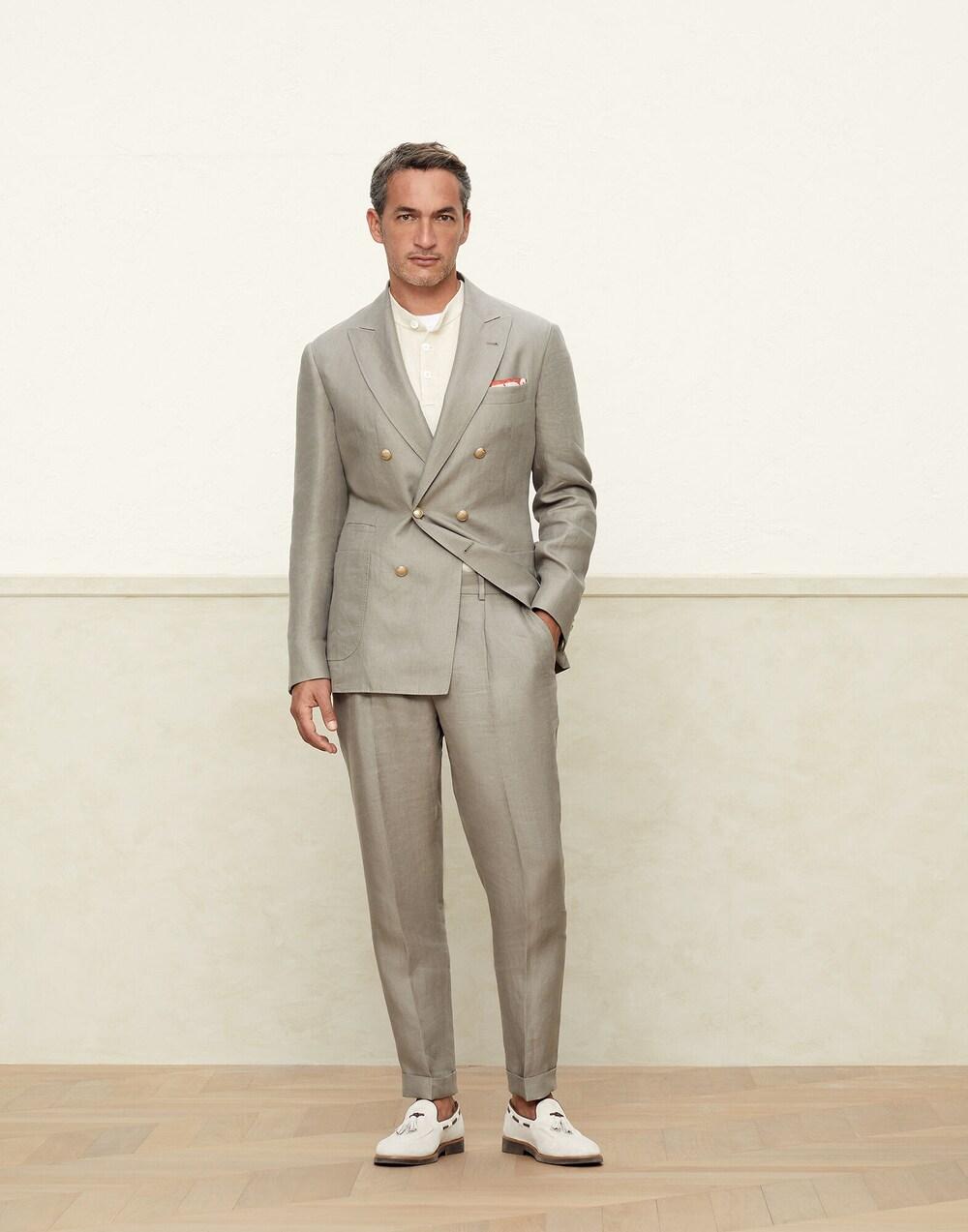 Brunello Cucinelli Green Linen Blazer