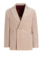Brunello Cucinelli Beiger Blazer aus Baumwolle