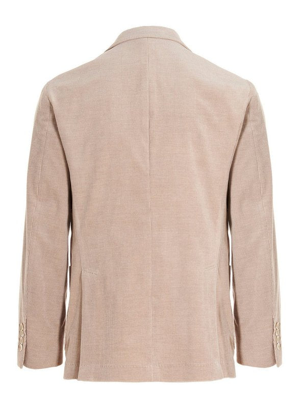 Brunello Cucinelli Beiger Blazer aus Baumwolle