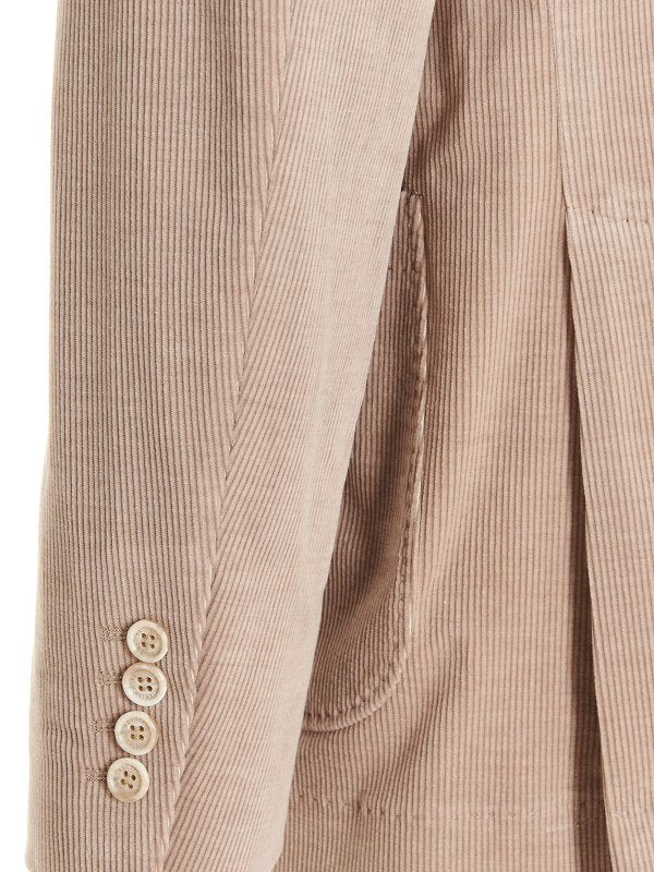 Brunello Cucinelli Beiger Blazer aus Baumwolle