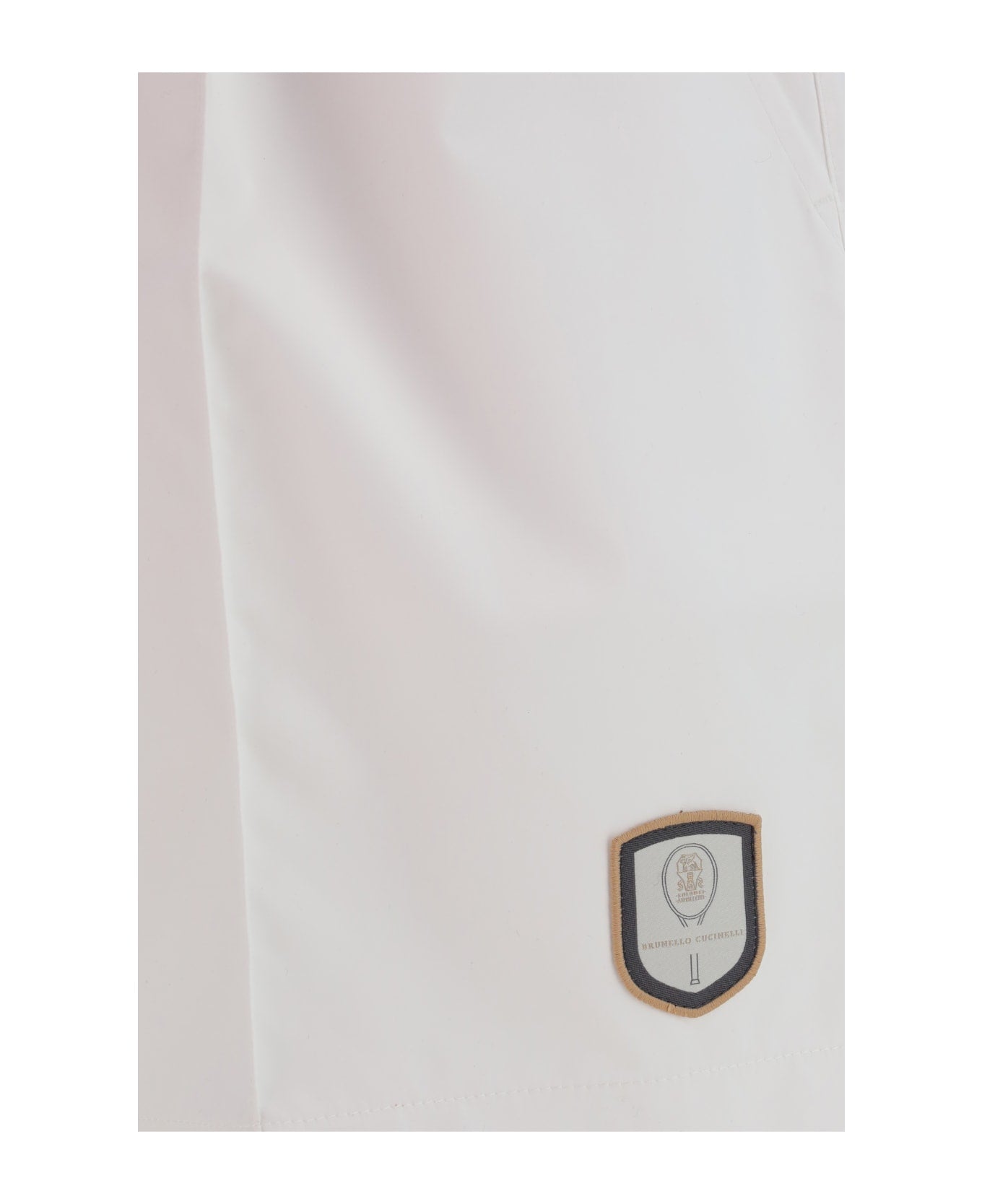 Brunello Cucinelli Weiße Polyester-Shorts