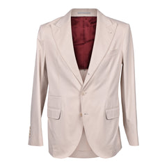 Brunello Cucinelli Beiger Blazer aus Baumwolle