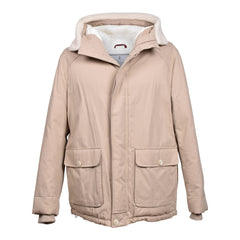 Brunello Cucinelli Beige Baumwolljacke in voller Länge