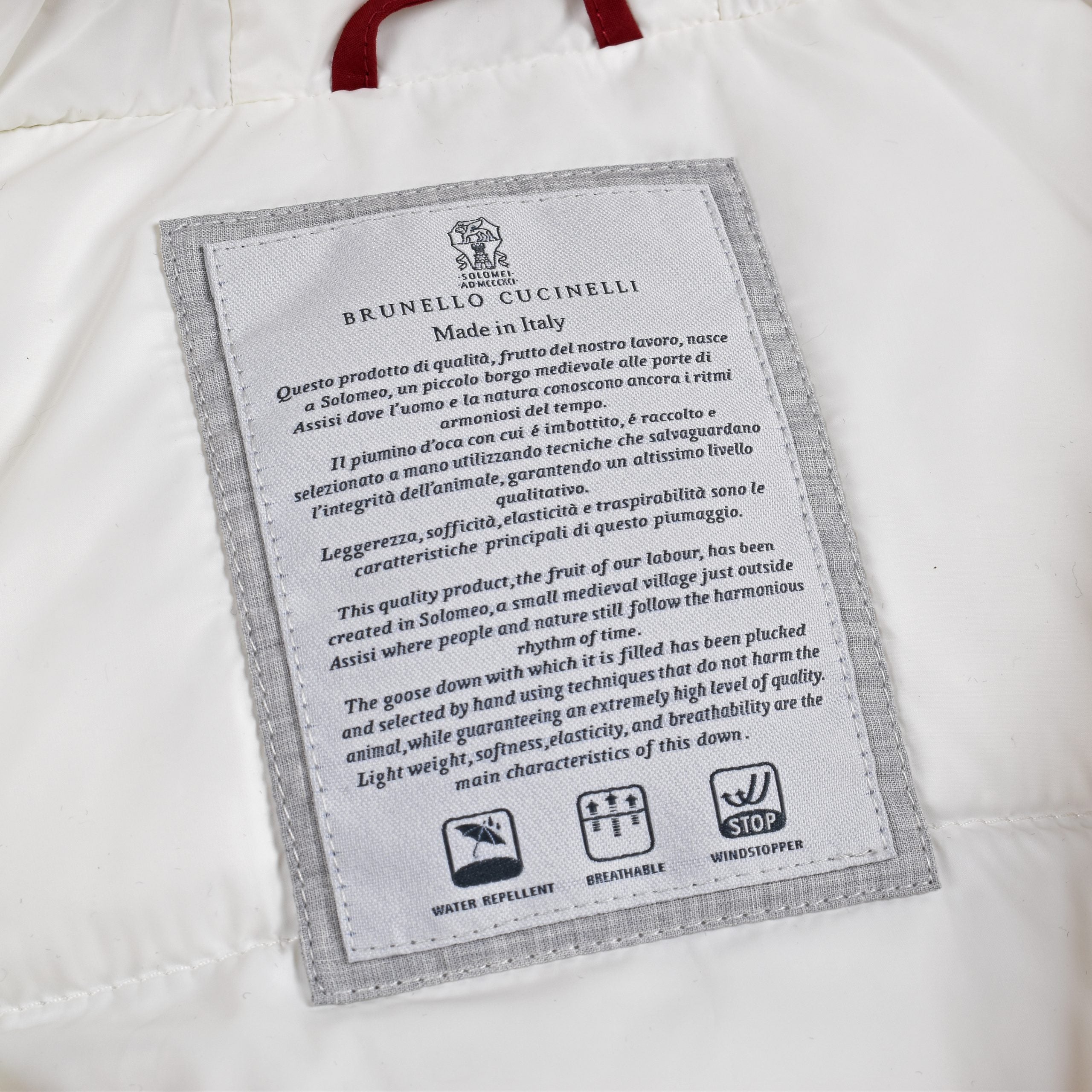 Brunello Cucinelli Beige Baumwolljacke in voller Länge