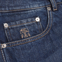 Brunello Cucinelli Blue Cotton Jeans Denim