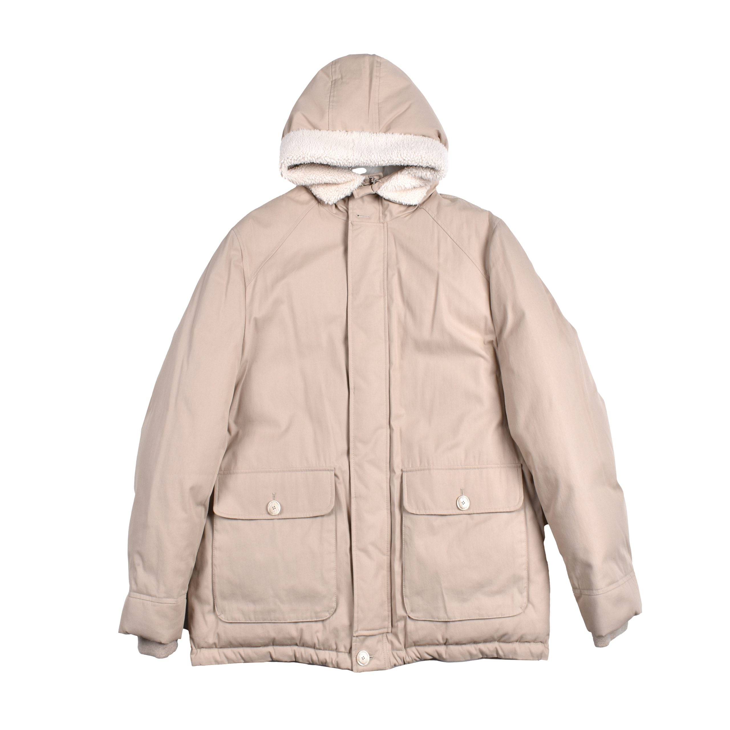 Brunello Cucinelli Beige Baumwolljacke in voller Länge