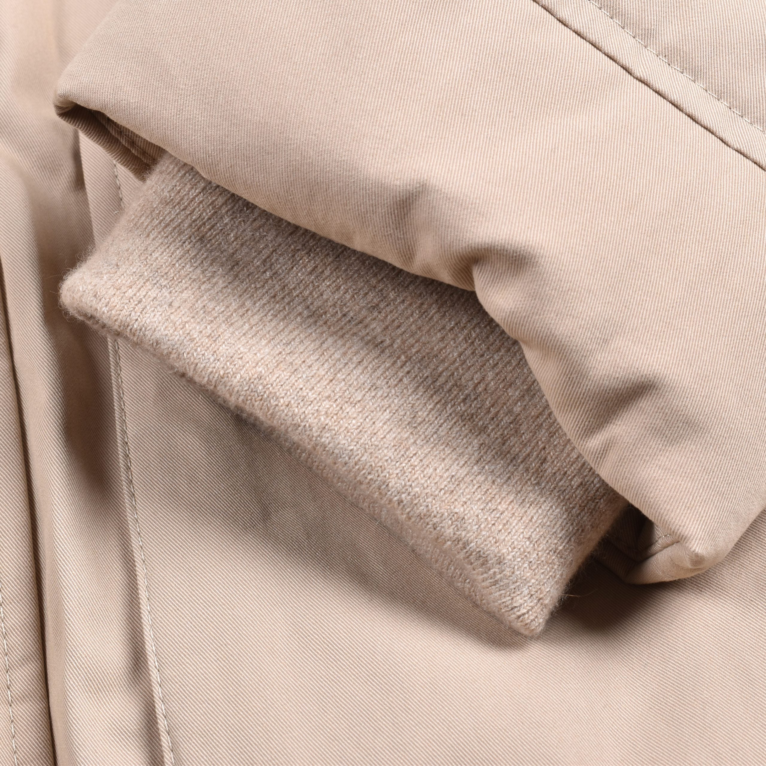 Brunello Cucinelli Beige Baumwolljacke in voller Länge