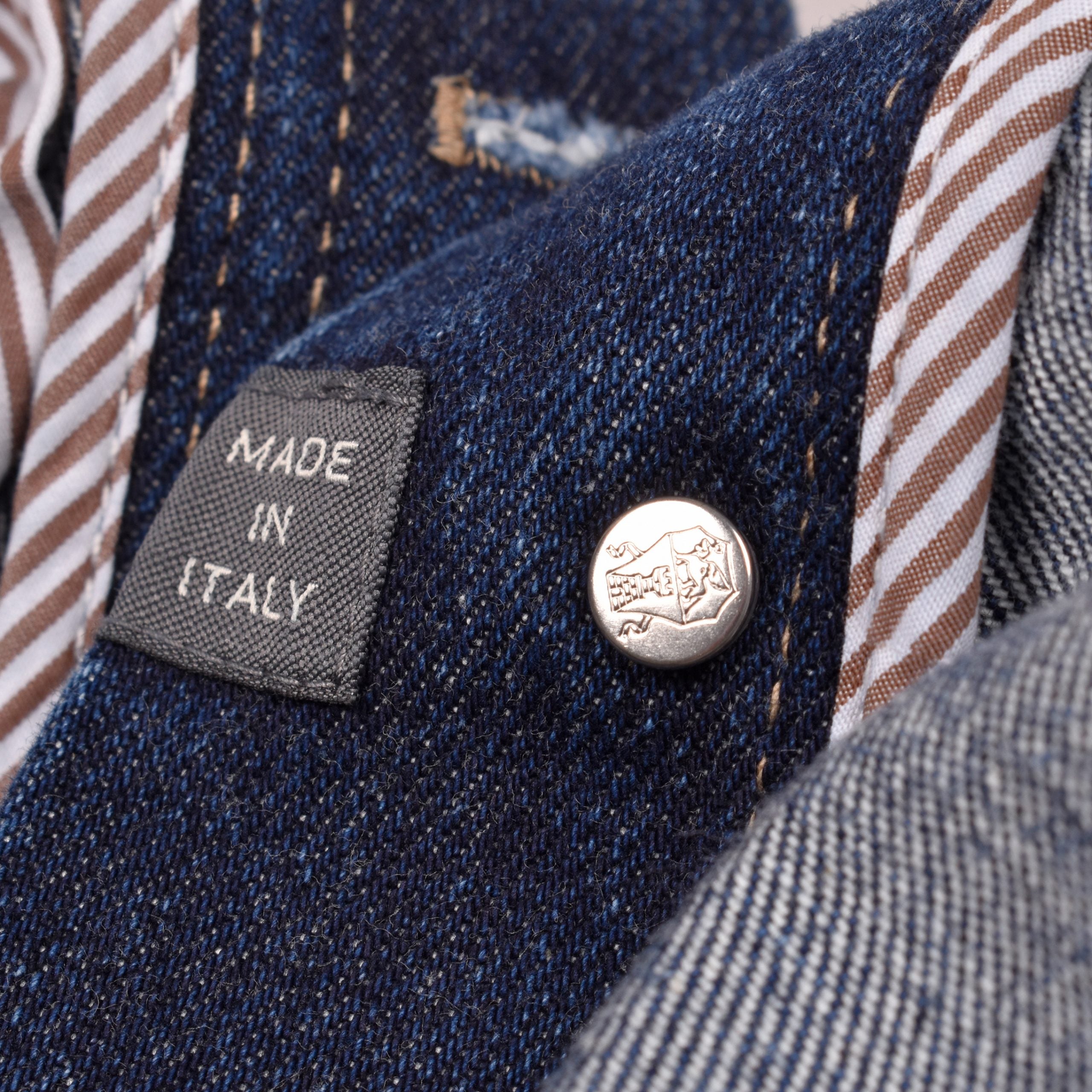 Brunello Cucinelli Blue Cotton Jeans Denim