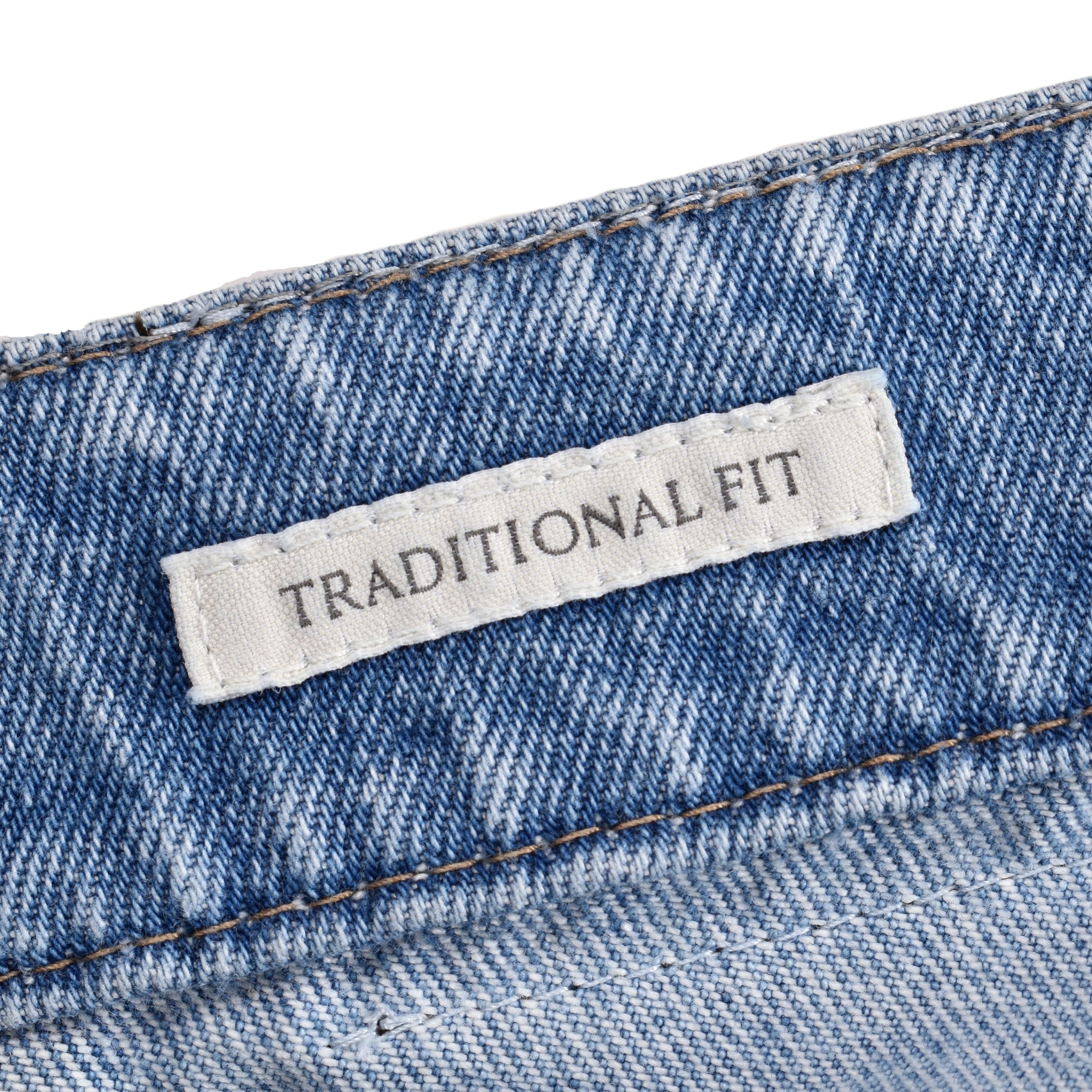 Brunello Cucinelli Blaue Baumwoll-Jeans mit geradem Bein