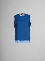Marni Blue Fibres Pattern Shirt
