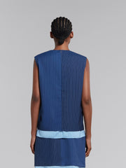 Marni Blue Fibres Pattern Shirt