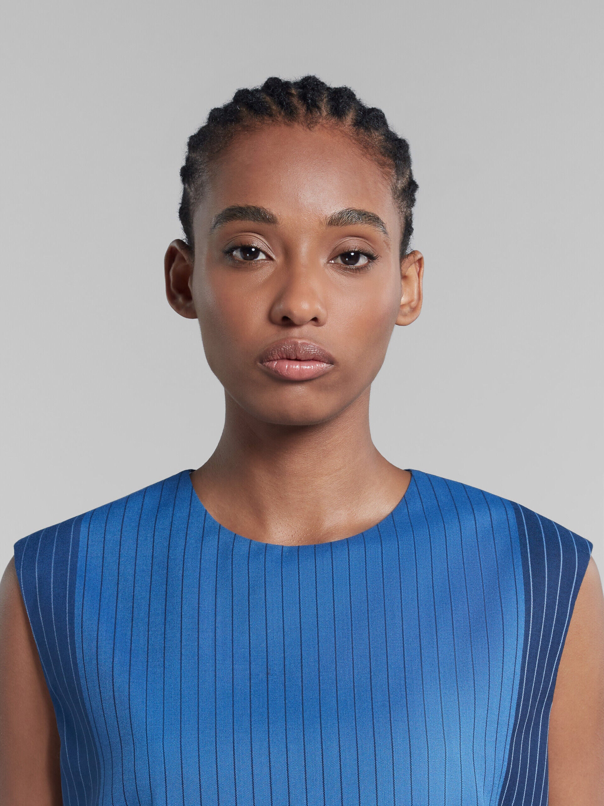 Marni Blue Fibres Pattern Shirt