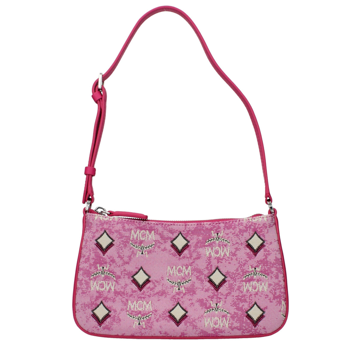 MCM Roze Stoffen Crossbodytas