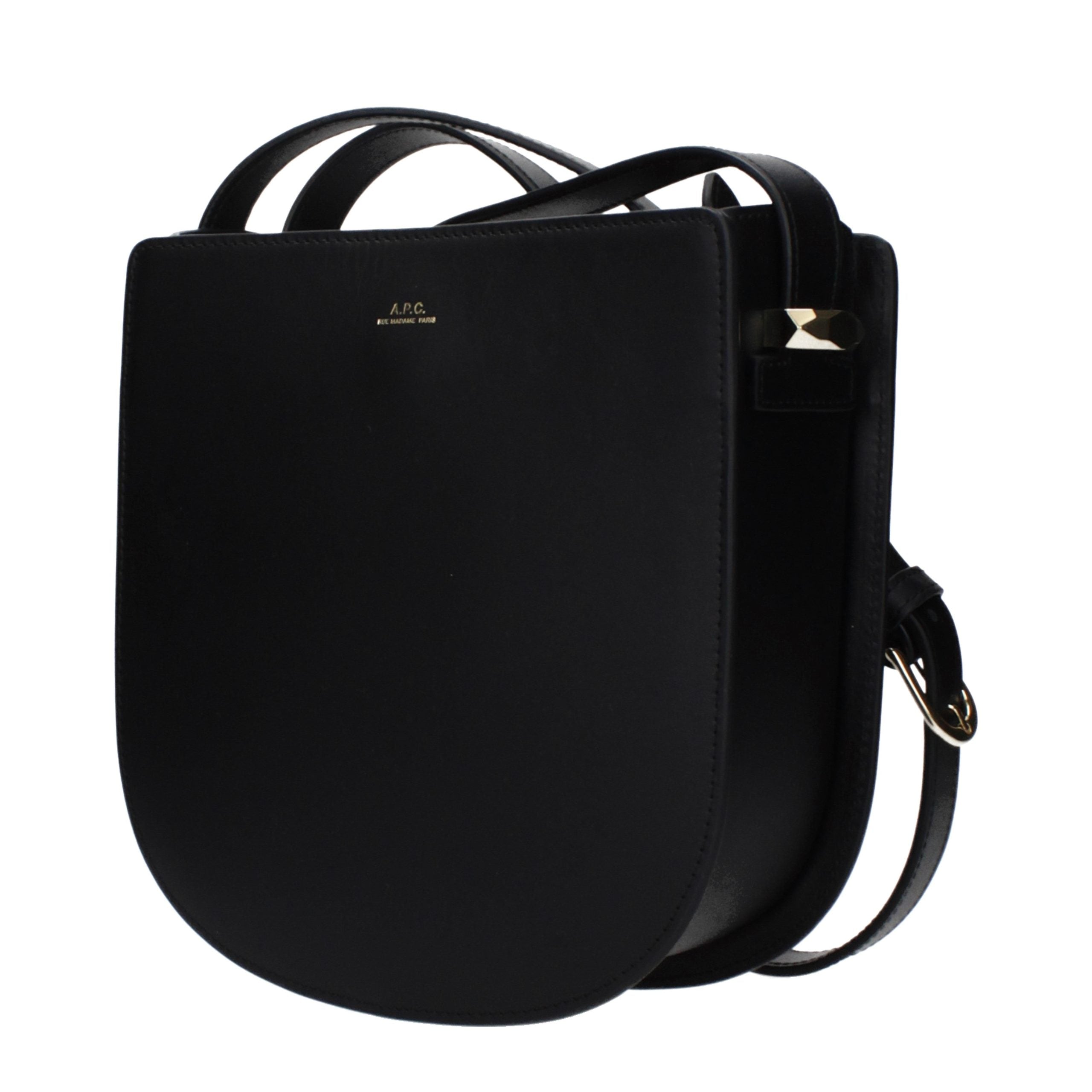 A.P.C. Zwarte Leren Crossbody Tas
