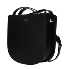 A.P.C. Zwarte Leren Crossbody Tas
