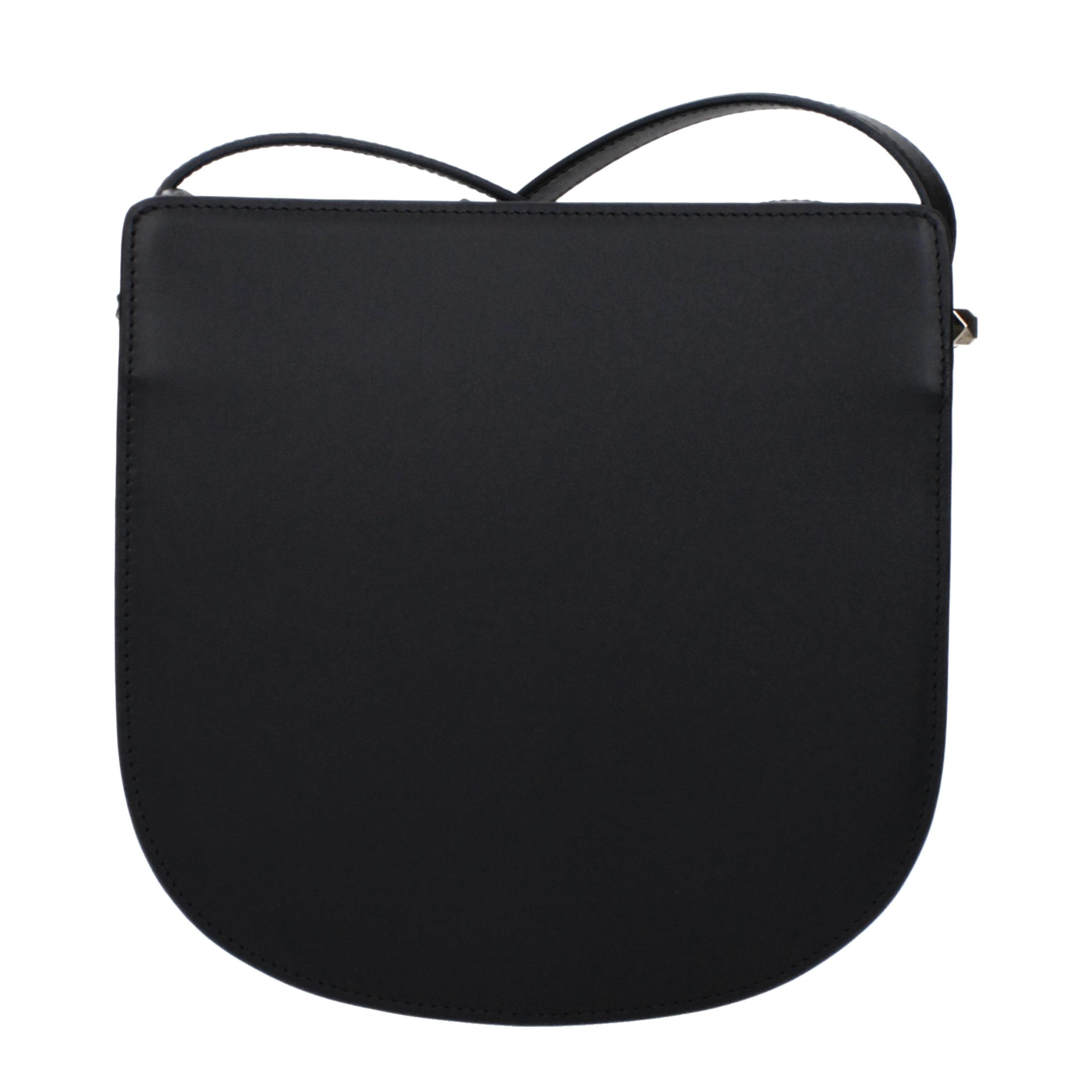 A.P.C. Zwarte Leren Crossbody Tas
