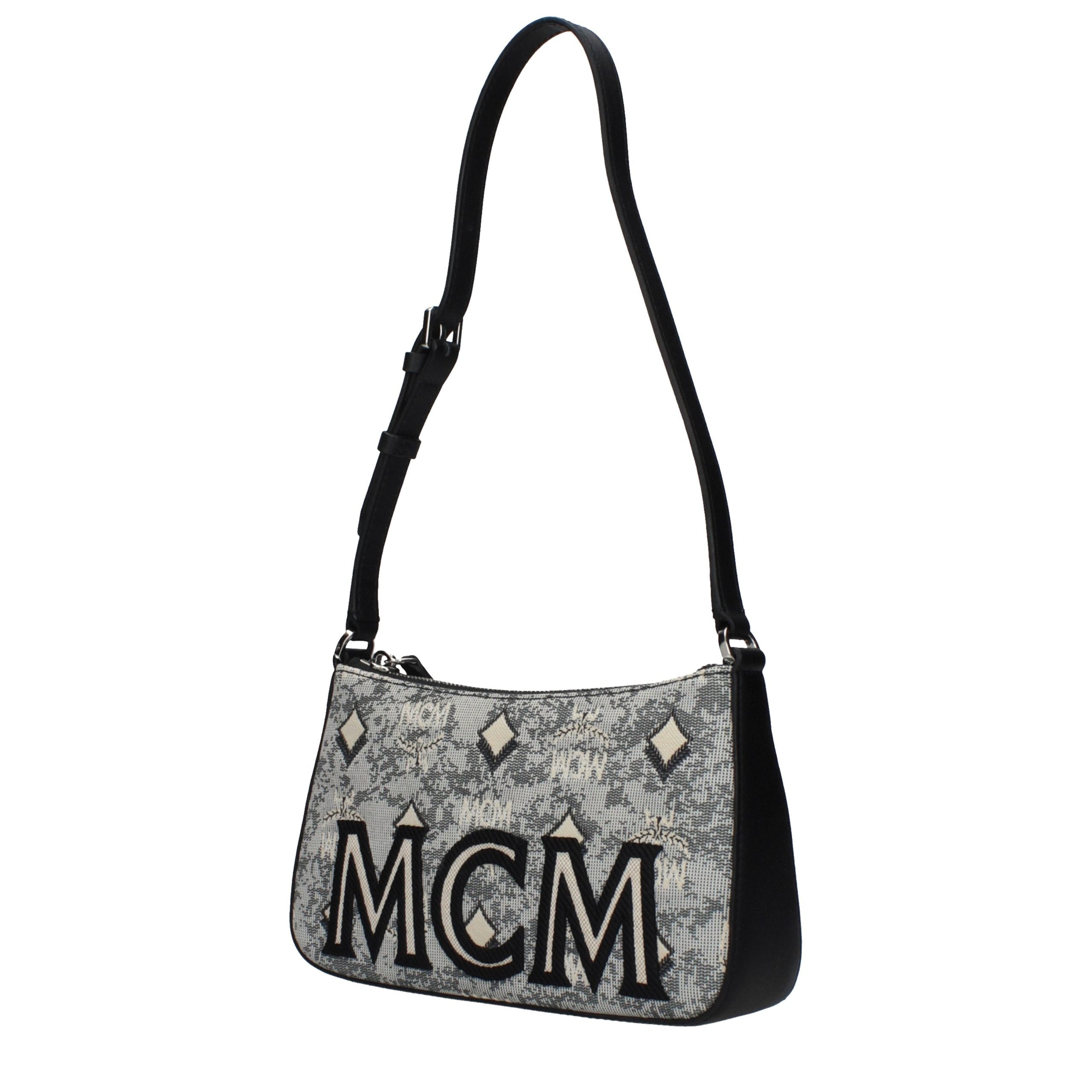 MCM Grijze Stoffen Crossbodytas