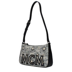 MCM Grijze Stoffen Crossbodytas