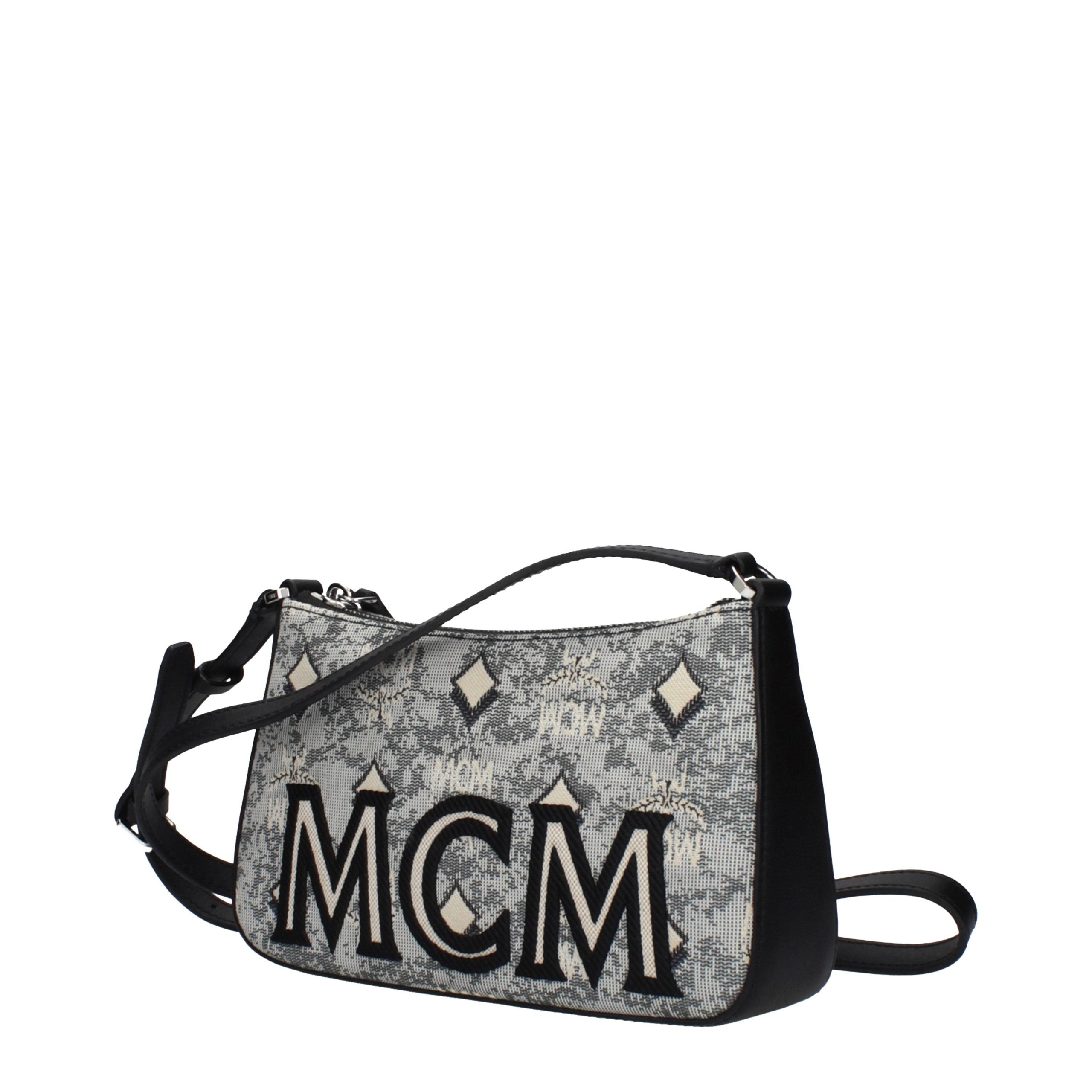 MCM Grijze Stoffen Crossbodytas