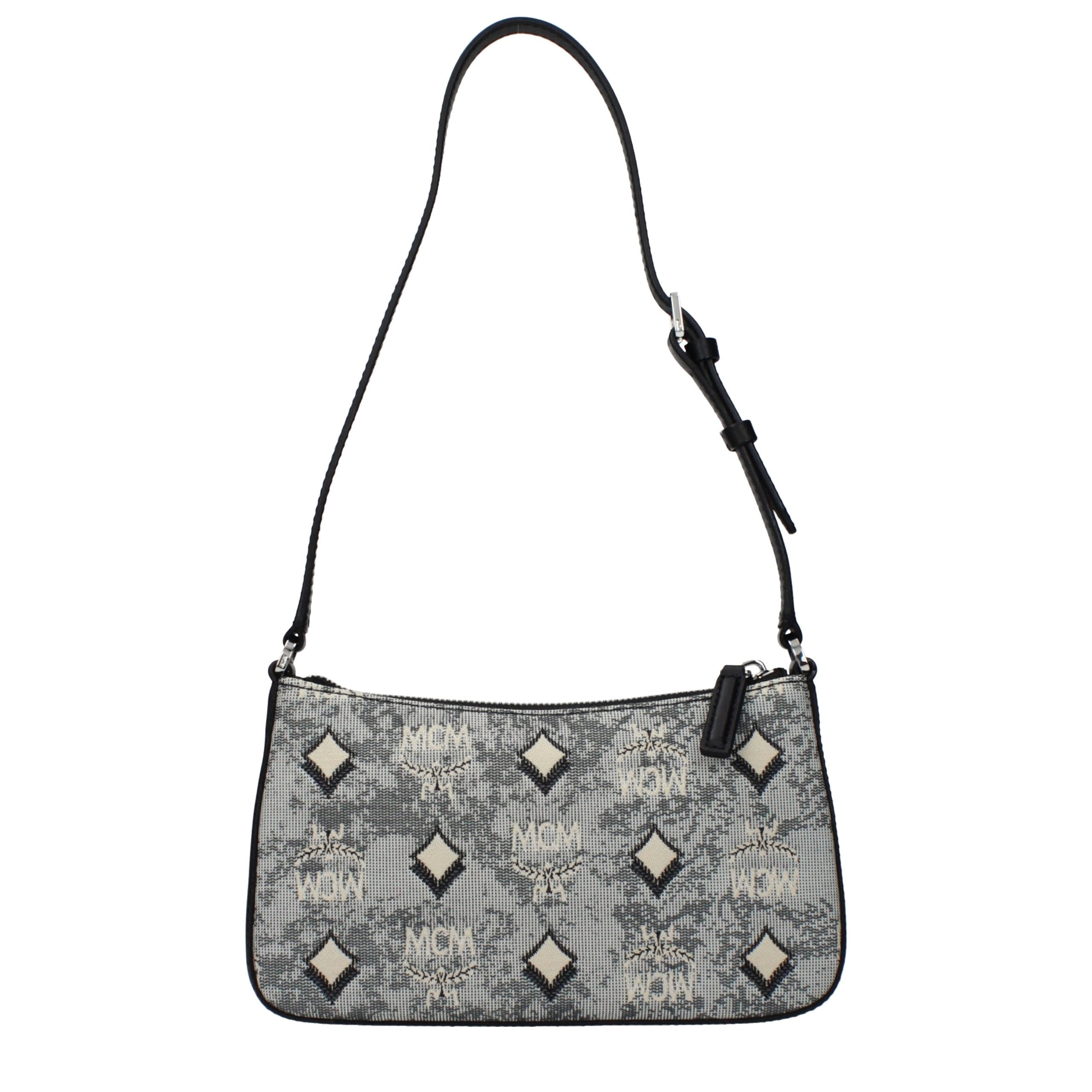 MCM Grijze Stoffen Crossbodytas