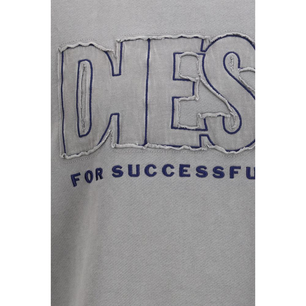 Diesel grijs katoenen sweatshirt