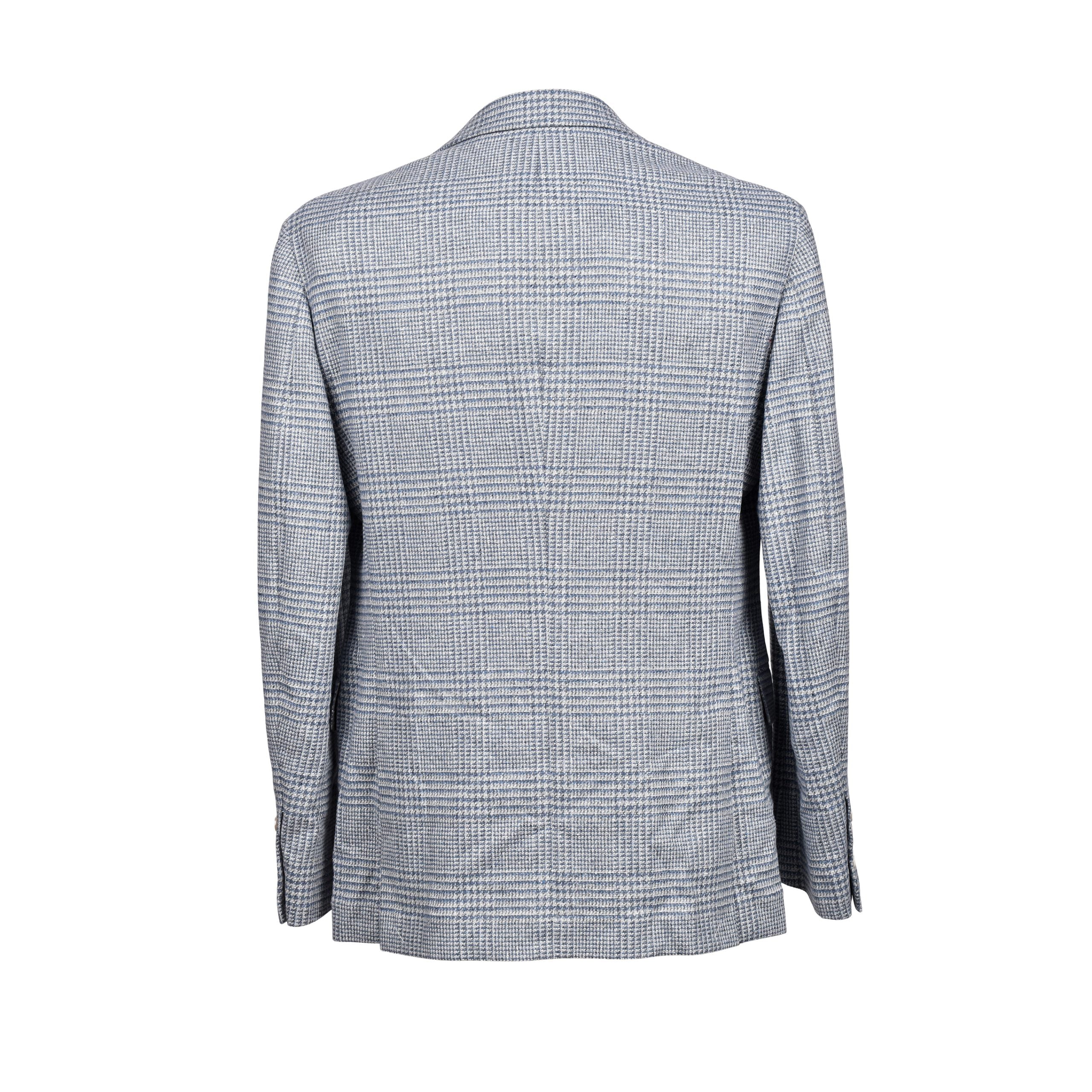 Brunello Cucinelli Light Blue Wool Two-Piece Suit