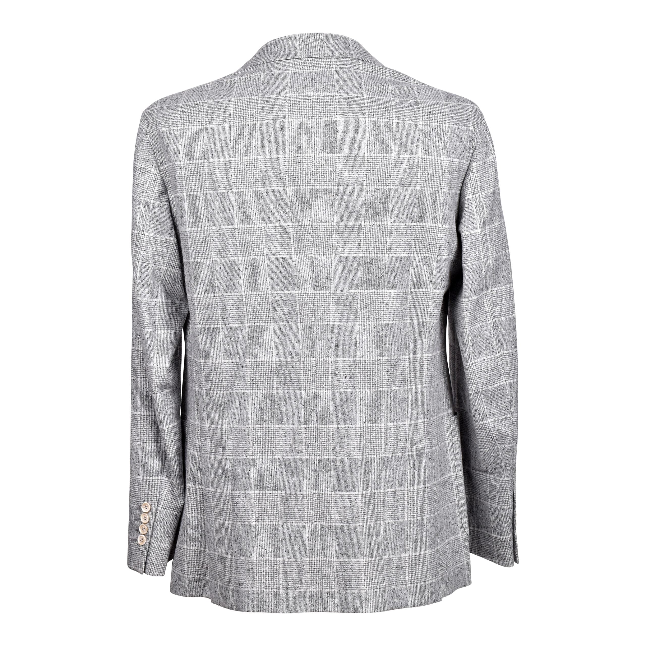 Brunello Cucinelli Grauer Seidenblazer
