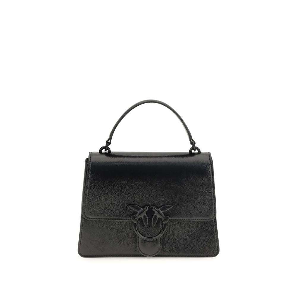 PINKO Schwarze Lamm-Handtasche Ovis Aries Aries
