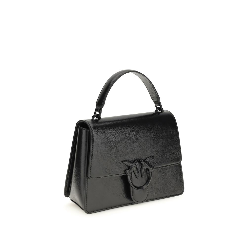 PINKO Schwarze Lamm-Handtasche Ovis Aries Aries