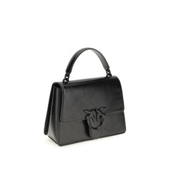 PINKO Schwarze Lamm-Handtasche Ovis Aries Aries